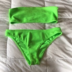 Neon green bikini